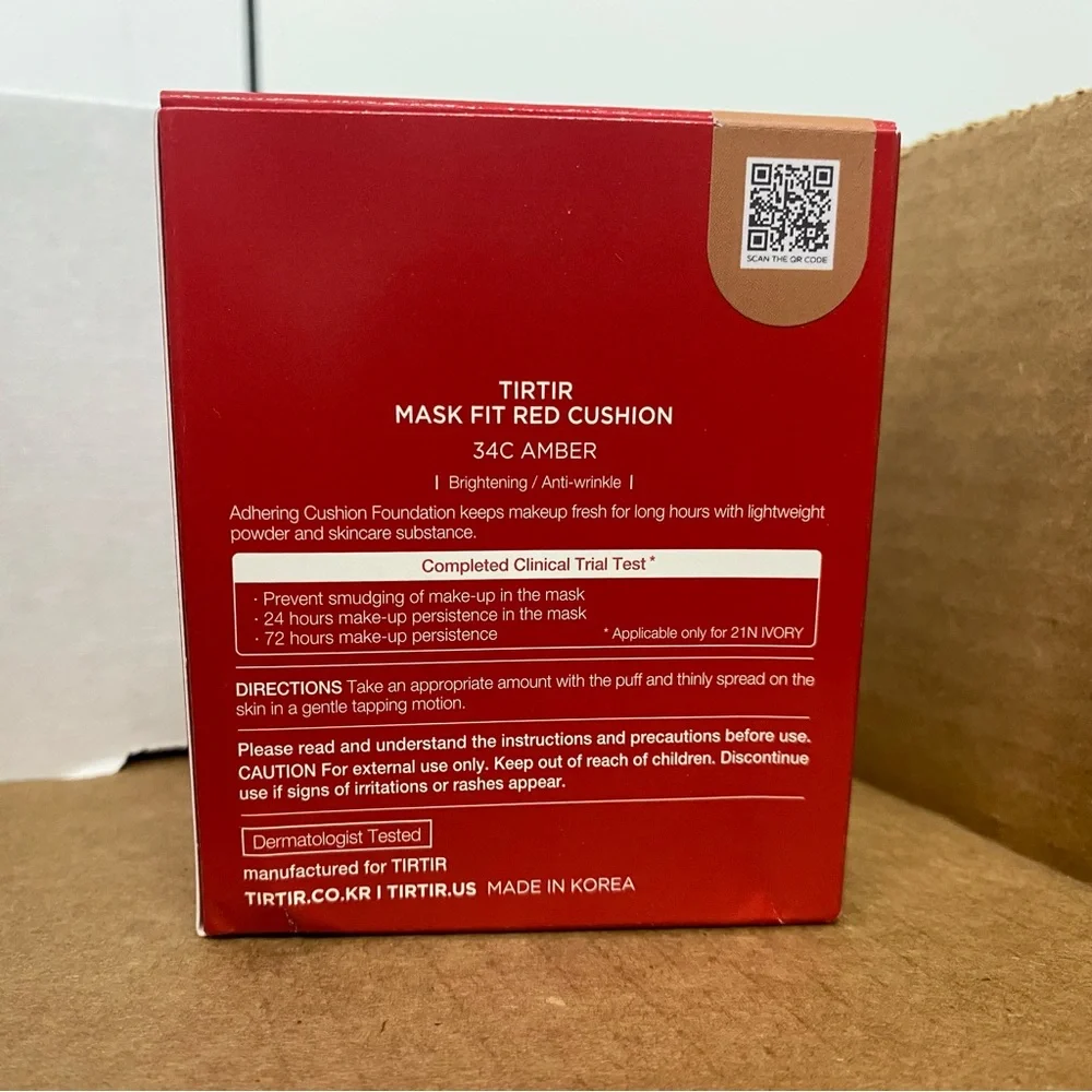 New Tirtir‎ Mask Fit Red Cushion Compact - 34C Amber 0.63 fl oz
